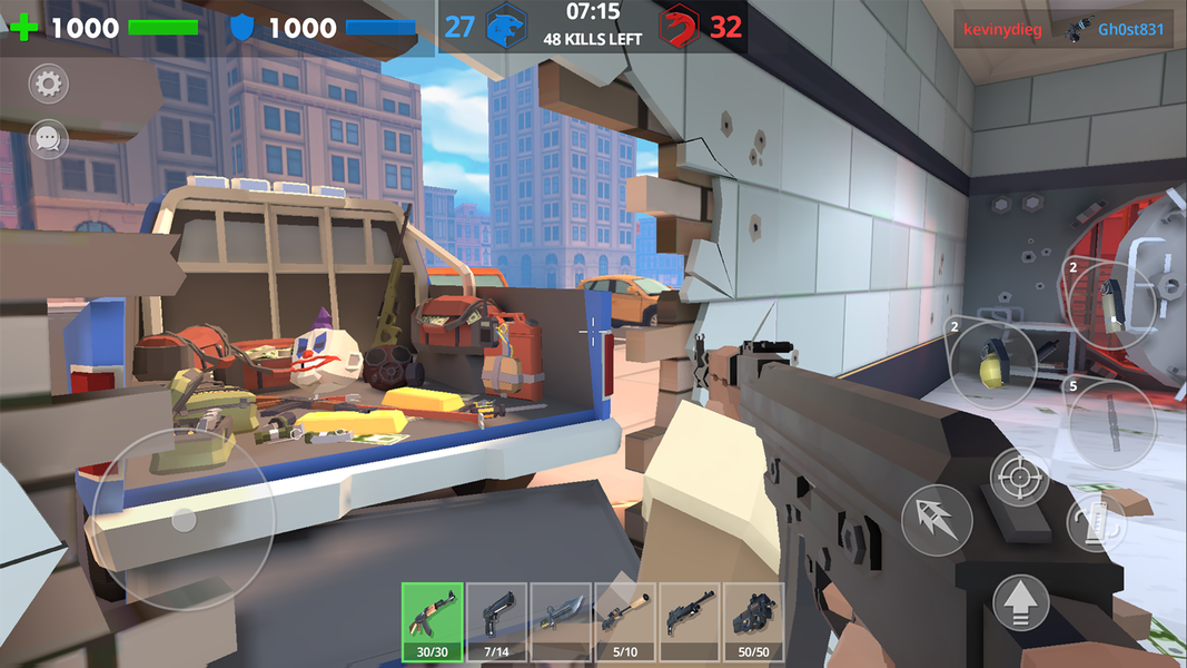 Polygun Arena: Online Shooter - Gameplay image of android game