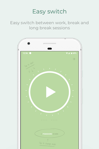 Pomodoro Timer - عکس برنامه موبایلی اندروید