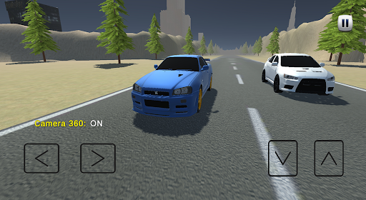 Driving Lancer Evo Drag Racing Drift Car Simulator - Image screenshot of android app