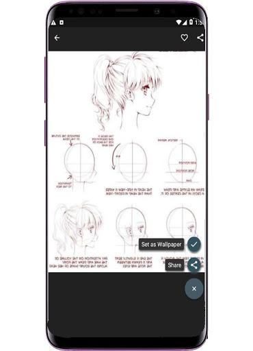 Drawing Anime Girls - عکس برنامه موبایلی اندروید