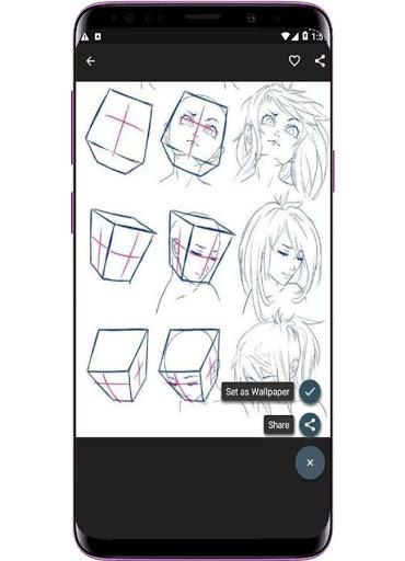 Drawing Anime Girls - عکس برنامه موبایلی اندروید