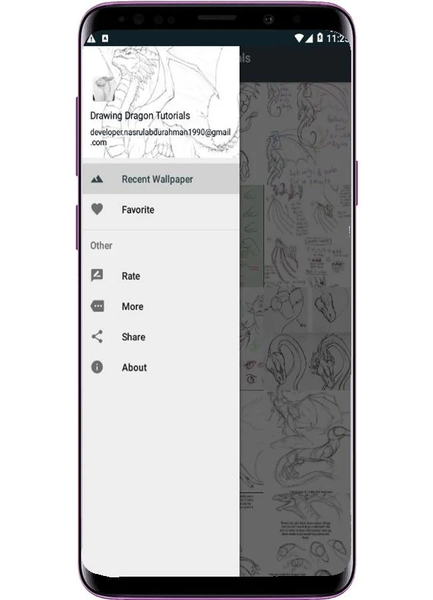 Drawing Dragon Tutorials - Image screenshot of android app