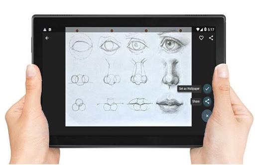 Drawing Face Tutorial - عکس برنامه موبایلی اندروید