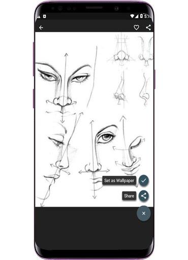Drawing Face Tutorial - عکس برنامه موبایلی اندروید