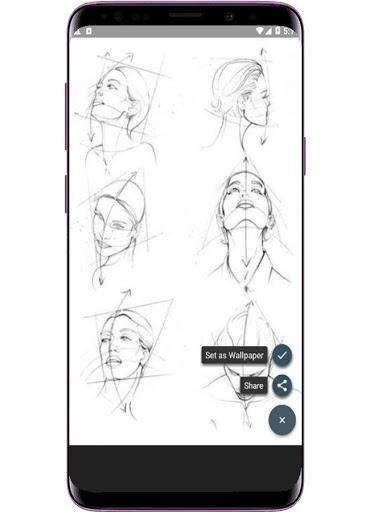 Drawing Face Tutorial - عکس برنامه موبایلی اندروید