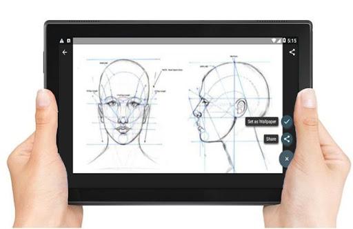 Drawing Face Tutorial - عکس برنامه موبایلی اندروید
