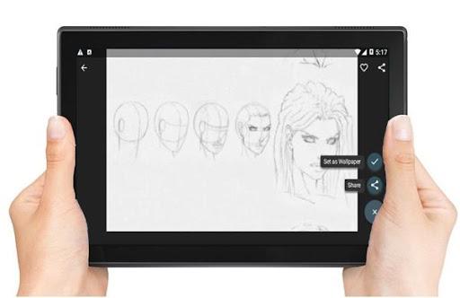 Drawing Face Tutorial - عکس برنامه موبایلی اندروید