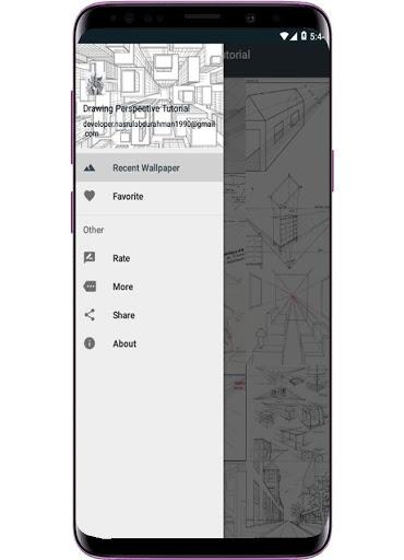 Drawing Perspective Tutorial - Image screenshot of android app