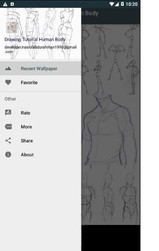 Drawing Tutorial Human Body - Image screenshot of android app