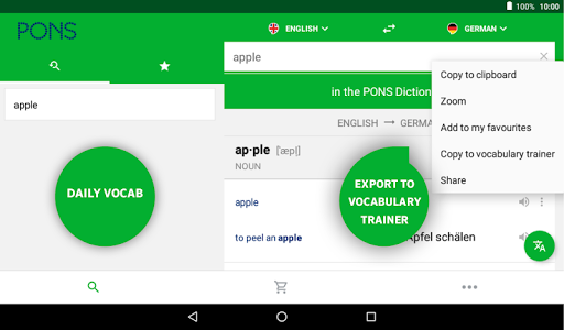 PONS Translate & Dictionary - عکس برنامه موبایلی اندروید
