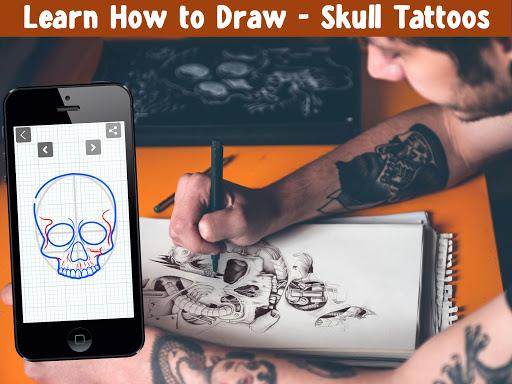 How To Draw Skull Tattoos - Image screenshot of android app