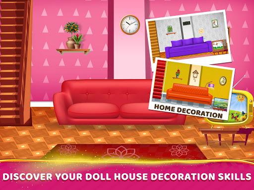 Princess Doll House Cleaning & Decoration Games - Gameplay image of android game