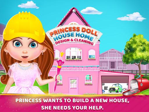 Princess Doll House Cleaning & Decoration Games - Gameplay image of android game