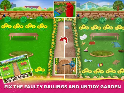 Princess Doll House Cleaning & Decoration Games - Gameplay image of android game