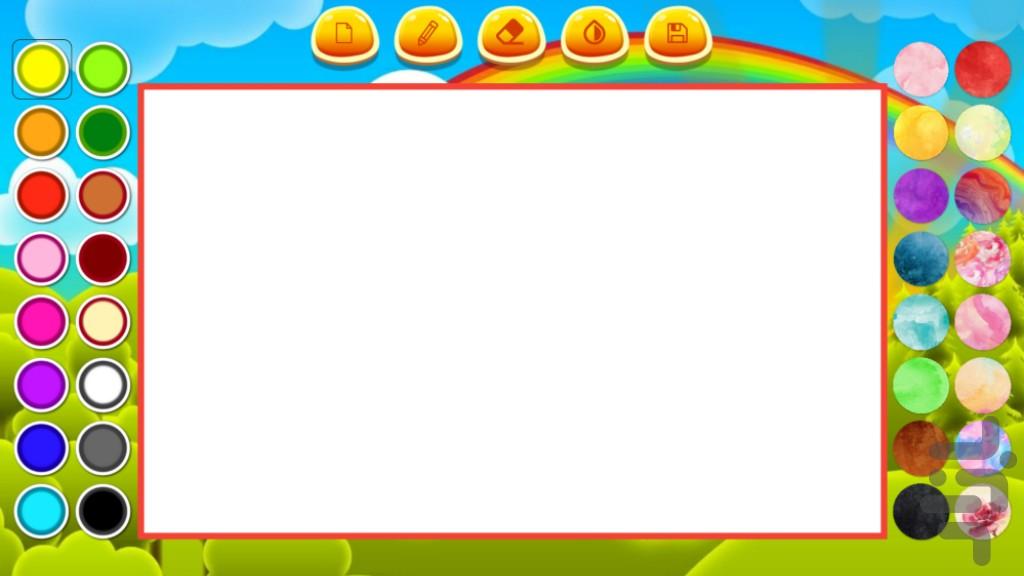 نقاشی با آبرنگ کودکانه - Image screenshot of android app