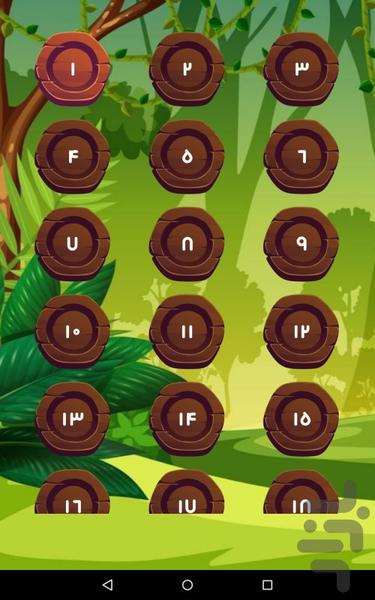 میمون بازیگوش | پرتاب میوه ها - Gameplay image of android game