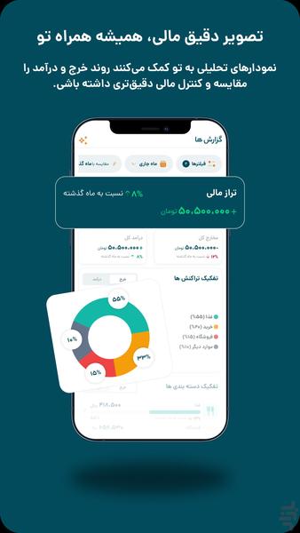 پولکس | حسابداری شخصی - عکس برنامه موبایلی اندروید