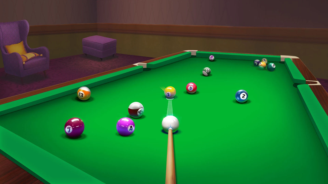 8 Pool Night:Classic Billiards - Gameplay image of android game
