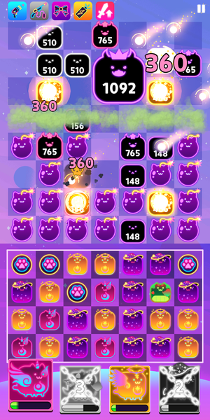 Cats Link - Puzzle Defense - Gameplay image of android game