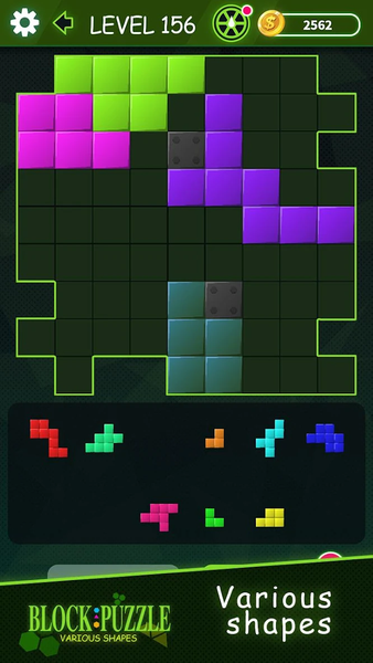 Block Puzzle: Various shapes - Gameplay image of android game