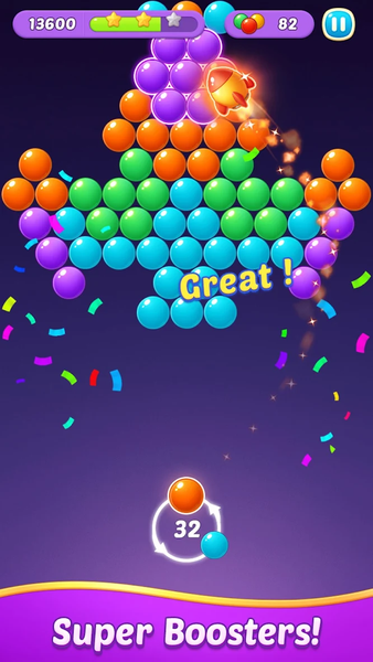 Bubble Shooter Gem Puzzle Pop - Gameplay image of android game