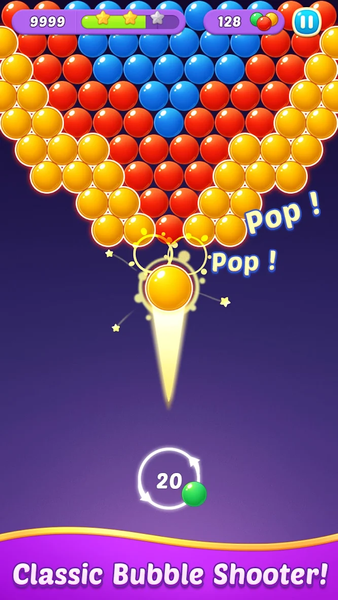Bubble Shooter Gem Puzzle Pop - Gameplay image of android game