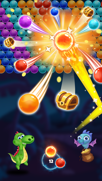 Bubble Shooter - Dragon Rescue - Gameplay image of android game