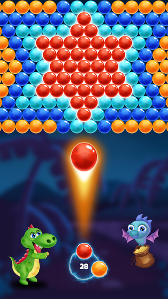 Bubble Shooter - Dragon Rescue - Gameplay image of android game