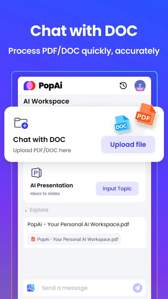 PopAi-AI Chat with PDF & Image - Image screenshot of android app