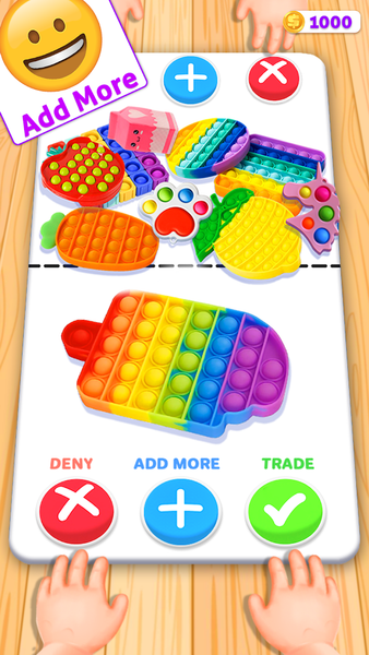 Fidget Trading: ASMR Pop it - عکس بازی موبایلی اندروید