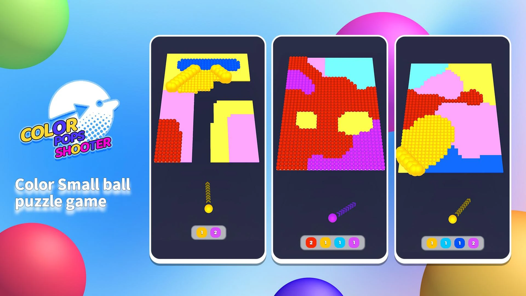 Color Pops Shooter - Gameplay image of android game