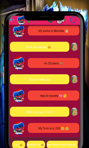 Poppy Playtime red fake call - Image screenshot of android app