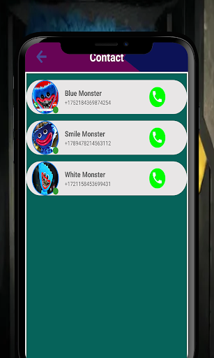 Poppy Playtime red fake call - Image screenshot of android app