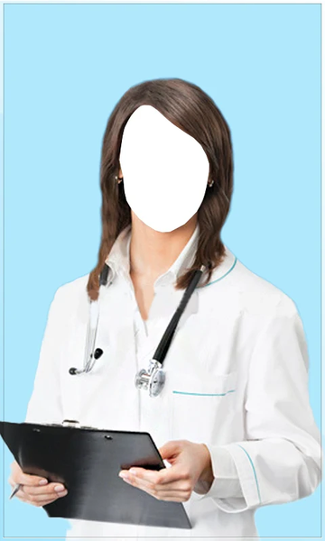 Female Doctor Photo Suit - Image screenshot of android app