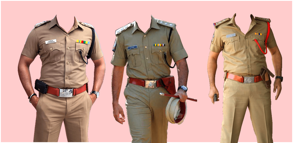 Men Police Uniform Photo Suit - Image screenshot of android app