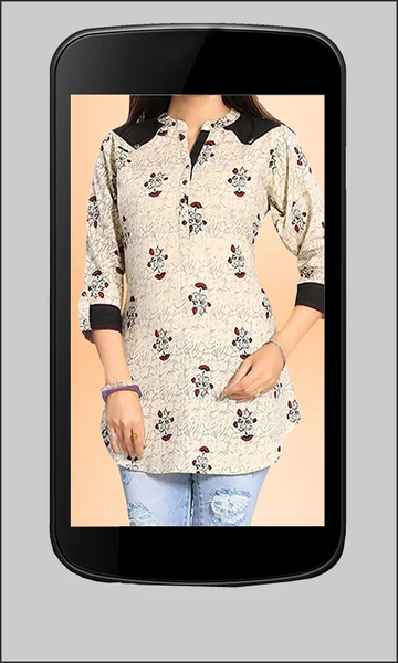 Women Short Kurta Tops Photo - Image screenshot of android app