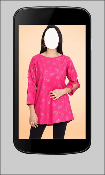 Women Short Kurta Tops Photo - Image screenshot of android app