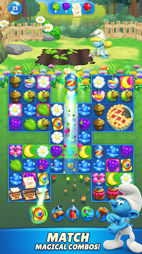 Smurfs Magic Match - Gameplay image of android game