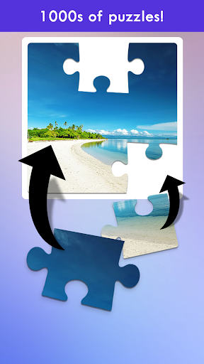 100 PICS Jigsaw Puzzles Game - Gameplay image of android game