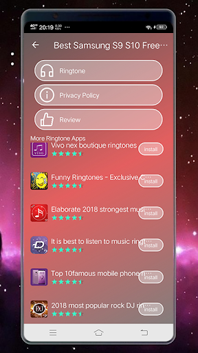 Best Samsung S9 S10 Free Ringtones - Image screenshot of android app