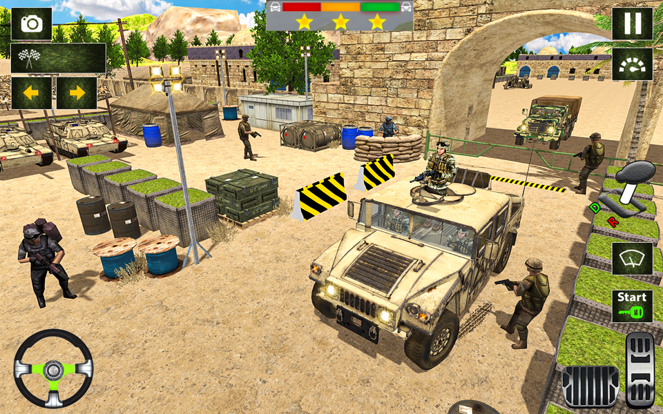 Army truck driving truck games - عکس بازی موبایلی اندروید
