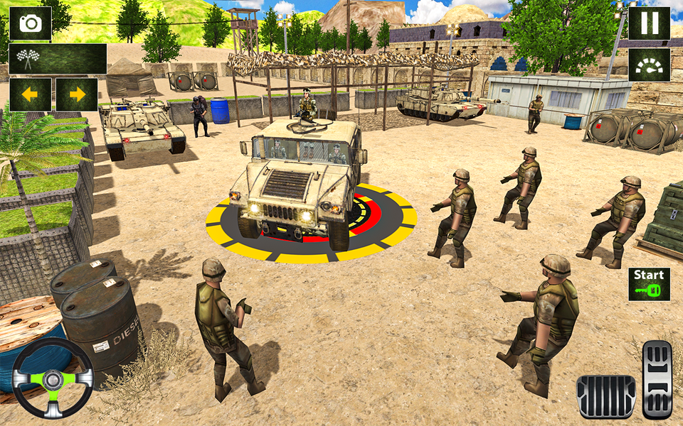 Army truck driving truck games - عکس بازی موبایلی اندروید