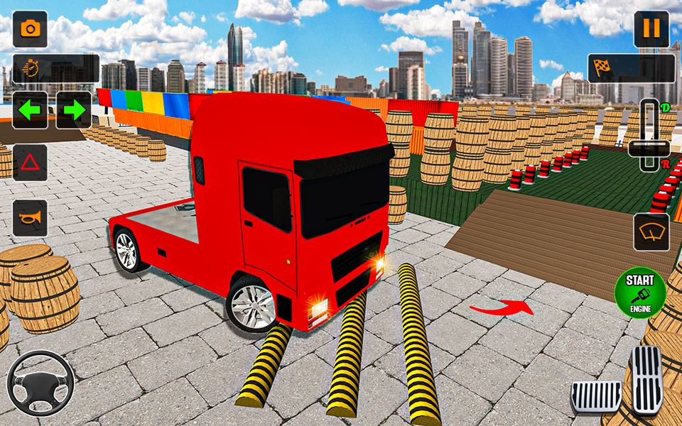 Real Truck Parking games - Gameplay image of android game