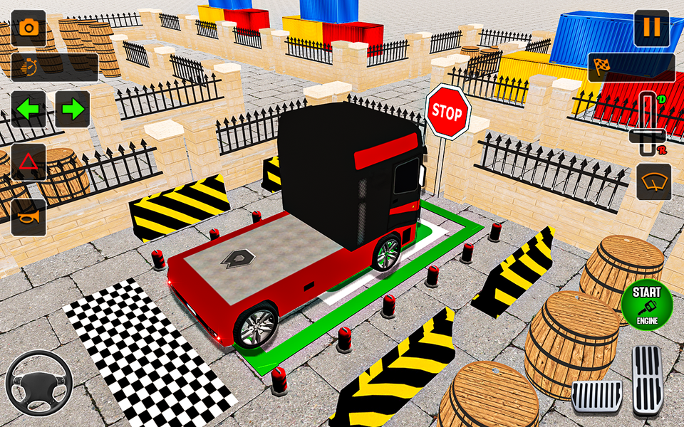 Real Truck Parking games - Gameplay image of android game