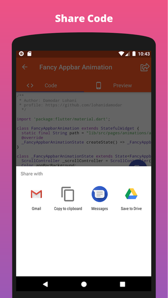 UI Challenges - Flutter - Image screenshot of android app