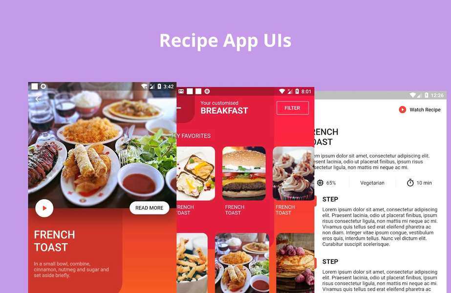 UI Challenges - Flutter - Image screenshot of android app
