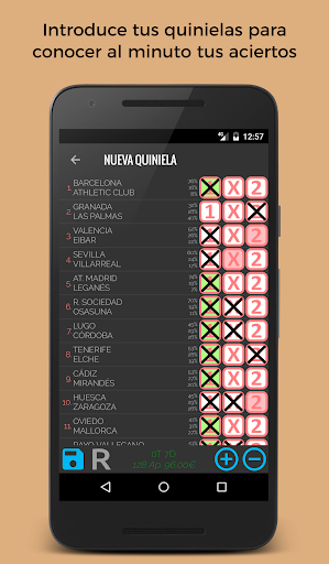 Quiniela - Image screenshot of android app