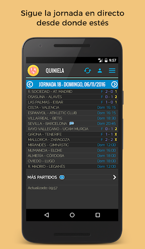 Quiniela - Image screenshot of android app