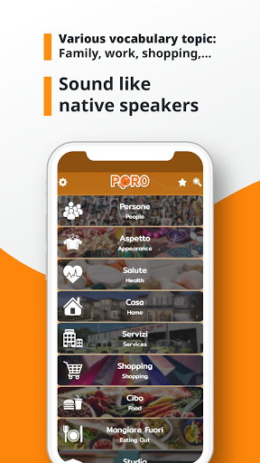 Italian Vocabulary - Image screenshot of android app