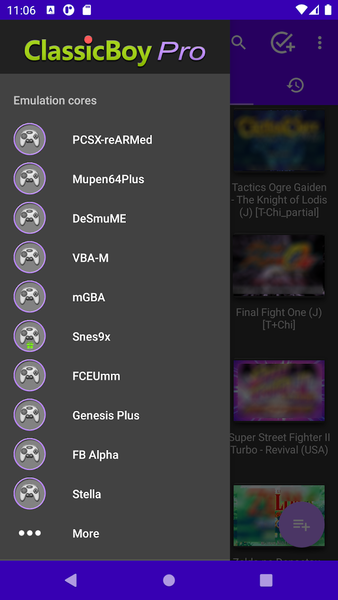 ClassicBoy Pro - Game Emulator - Gameplay image of android game